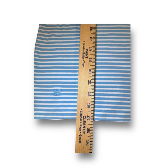 Kate Lord Womens L Blue White Stripe Collared V Neck Players Golf Size - L‎ - Picture 2 of 6